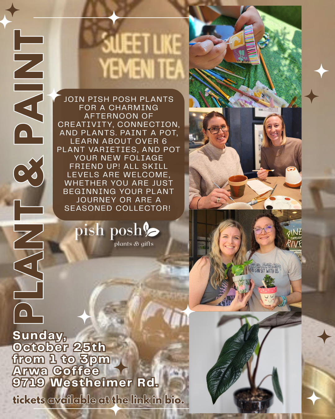Plant & Paint @ Arwa Coffee! | 10.25.26