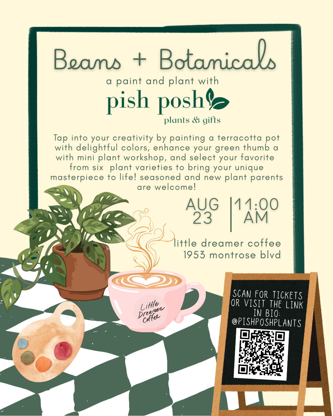 Beans + Botanicals @ Little Dreamer Coffee!