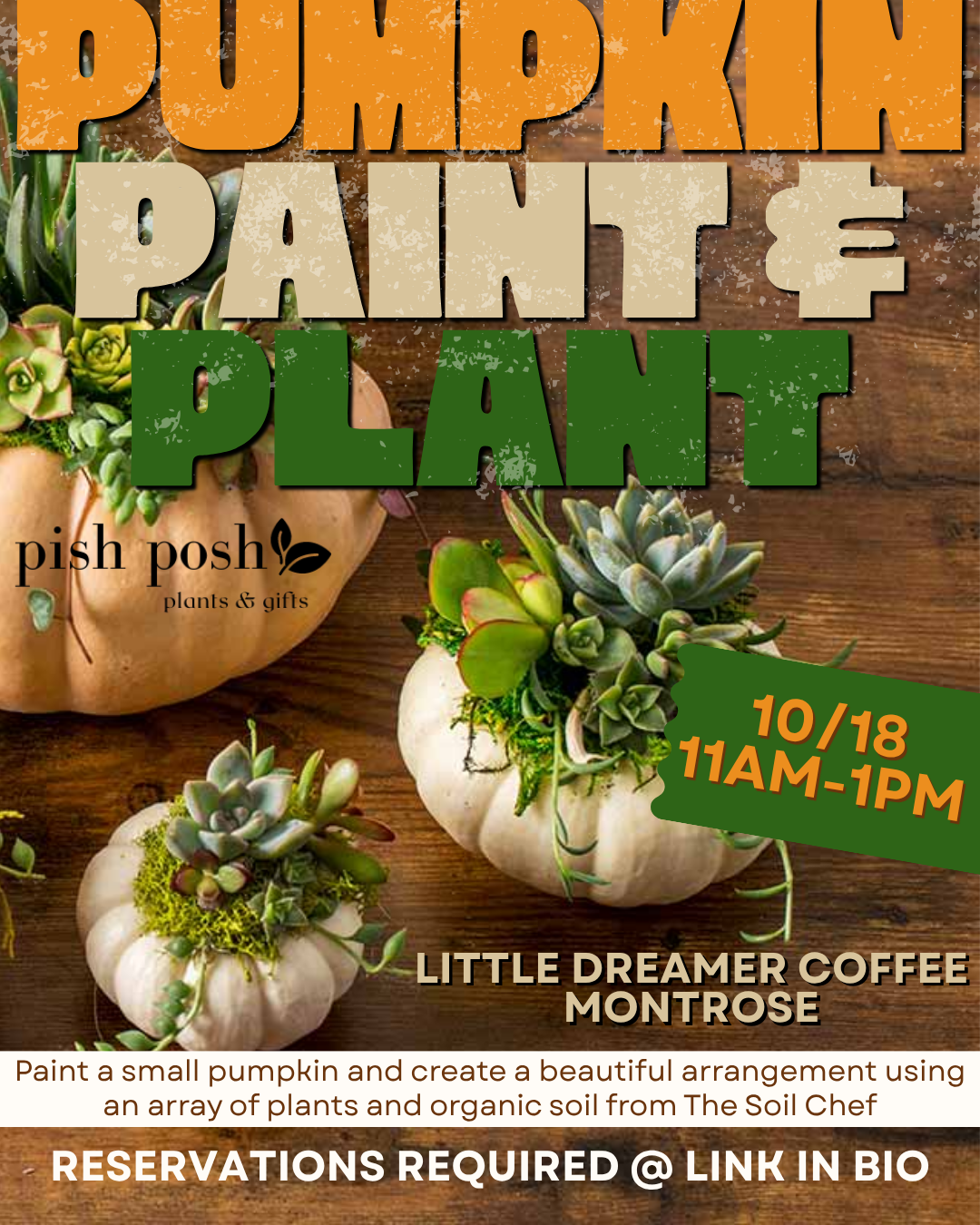10.18.26 | Pumpkin Paint & Plant @ Little Dreamer Coffee